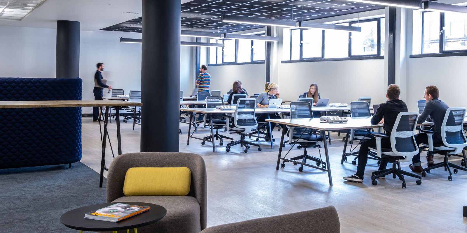 Dedicated desk area with 24-hour access