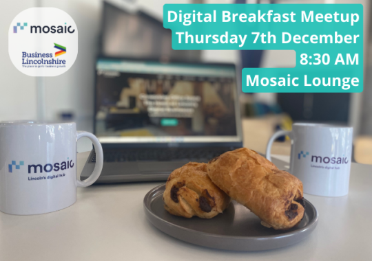 Mosaic latest news and events - Digital breakfast meetup - December, Christmas Jumper day.