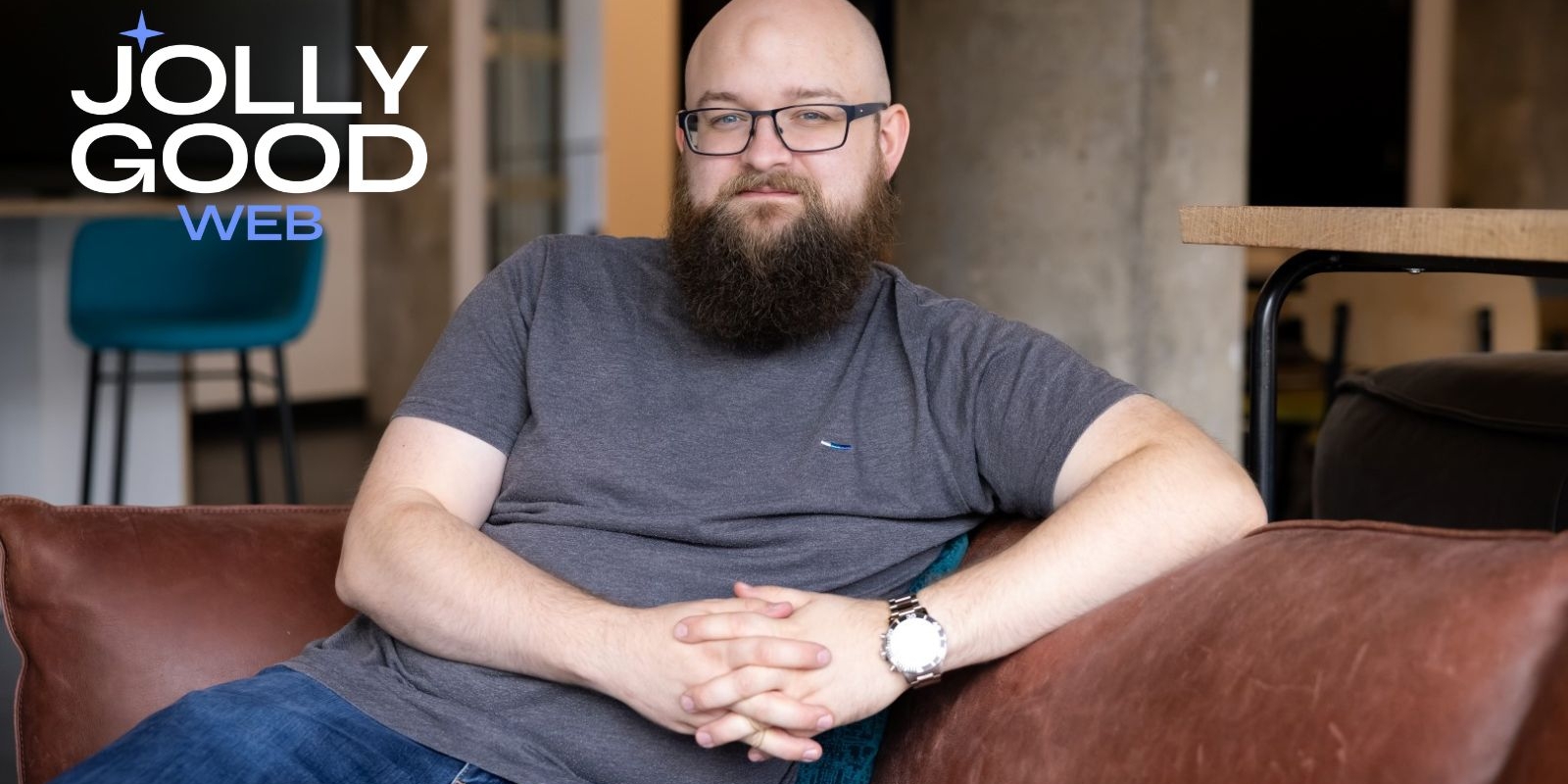 Andy Vaughan, Managing Director of Jolly Good Web, at Mosaic Digital Hub in Lincoln.