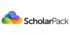 Scholarpack logo coloured clouds overlapping